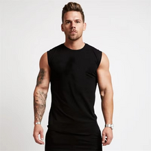 Load image into Gallery viewer, Men's Muscle Fit Sleeveless Workout Tank Top
