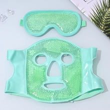 Load image into Gallery viewer, Cold and Hot Therapy Full Face Gel Bead Mask with Eye Compress
