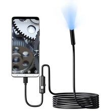 Load image into Gallery viewer, High-Resolution 0.276 inches TYPE-C Flexible Inspection Camera with 6 Adjustable LEDs
