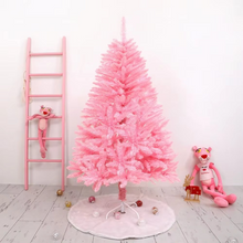 Load image into Gallery viewer, Pink Artificial Christmas Pine Tree Decoration for Tabletop or Floor Display
