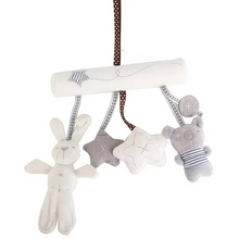 Load image into Gallery viewer, Soft Plush Hanging Rattle Toy for Stroller, Crib, or Car Seat
