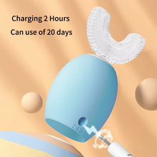 Load image into Gallery viewer, Kid-Friendly U-Shaped Sonic Electric Toothbrush with Blue Light Technology
