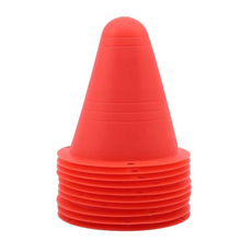 Load image into Gallery viewer, 10-Pack Training Cones for Skating, Soccer, Football, and Sports Drills
