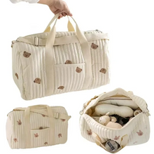 Load image into Gallery viewer, Versatile Mommy Travel Tote - Diaper, Nappy, and Essentials Organizer Bag
