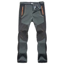 Load image into Gallery viewer, Men’s Thick Fleece Outdoor Pants, Water-Resistant Winter Hiking and Ski Trousers
