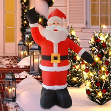 Load image into Gallery viewer, Giant 6ft Inflatable Santa Claus with LED Light for Christmas and Holiday Yard Decor
