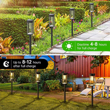Load image into Gallery viewer, Solar Glow Garden Path Lights – 2 Piece Set
