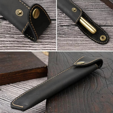 Load image into Gallery viewer, Genuine Leather Pencil Case, Travel Pen Sleeve for Journals and Fountain Pens
