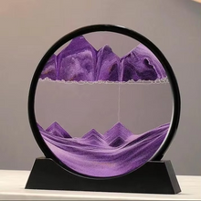 Load image into Gallery viewer, 3D Moving Sand Art Picture Round Glass Deep Sea Hourglass Sandscape

