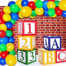 Load image into Gallery viewer, ABC 123 Foil Balloons Set for Graduation and School Celebration
