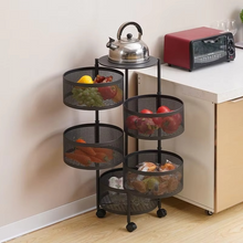 Load image into Gallery viewer, 360° Rotating Multi-Layer Kitchen Round Storage Rack
