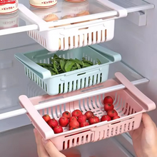Load image into Gallery viewer, Adjustable Refrigerator Storage Basket for Organized Kitchen
