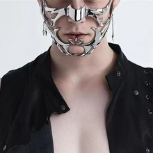Load image into Gallery viewer, Adjustable Metal Hollow Punk Masquerade Face Jewelry

