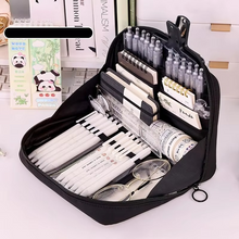 Load image into Gallery viewer, Extra Large Capacity Pencil Case for Students, Durable Polyester Multi Compartment Organizer
