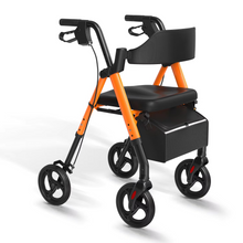 Load image into Gallery viewer, Premium Foldable Rollator Walker with Seat and 8" Wheels
