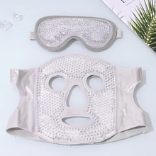 Load image into Gallery viewer, Cold and Hot Therapy Full Face Gel Bead Mask with Eye Compress
