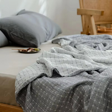 Load image into Gallery viewer, Diamond Dot Cotton Blanket, Soft Breathable 3-Layer Gauze

