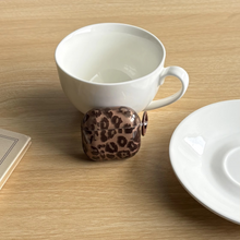 Load image into Gallery viewer, Autumn Retro Leopard Print Transparent Brown AirPods Case Cover
