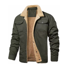 Load image into Gallery viewer, Men’s Retro Plush Jacket - Thick, Windproof, Warm Casual Streetwear
