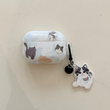 Load image into Gallery viewer, Cute Cartoon Cat Earphone Case with Mini Bell Pendant
