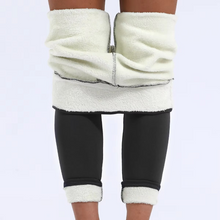 Load image into Gallery viewer, Women's High Waist Velvet Thermal Leggings
