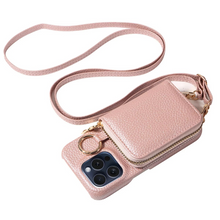 Load image into Gallery viewer, Premium Leather Multi-Function iPhone Case with Anti-Degaussing Protection
