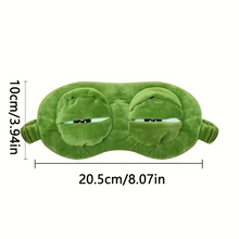 Load image into Gallery viewer, 3D Frog Sleep Mask Soft Cartoon Eyeshade for Rest and Travel

