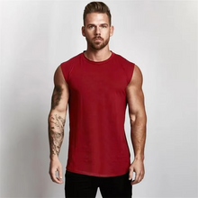 Load image into Gallery viewer, Men's Muscle Fit Sleeveless Workout Tank Top
