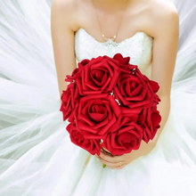 Load image into Gallery viewer, Realistic Red Artificial Roses with Stems (Pack of 25/10)
