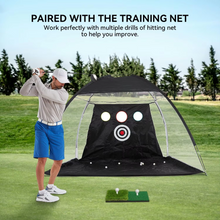 Load image into Gallery viewer, Portable Golf Hitting Mat with Tee Hole for Backyard, Garage, and Indoor Practice
