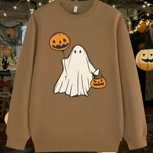 Load image into Gallery viewer, Men’s 3D Halloween Print Round Neck Hoodie
