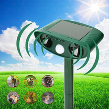 Load image into Gallery viewer, Solar-Powered Ultrasonic Animal Repellent for Gardens and Yards
