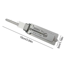 Load image into Gallery viewer, Stainless Steel Key Decoder – 2-in-1 Lock Decoding &amp; Picking Tool for Locksmiths
