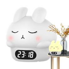 Load image into Gallery viewer, Bunny Digital Alarm Clock with Sleep Trainer and Night Light
