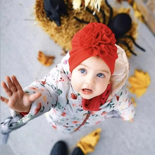 Load image into Gallery viewer, Soft Flower Turban Hat for Baby Girls
