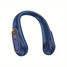 Load image into Gallery viewer, Portable Neck Air Conditioner Cooling Fan Rechargeable Leafless Personal Wearable
