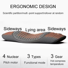 Load image into Gallery viewer, Waist Support Pillow with Heating and Vibrating Back Massager
