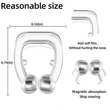 Load image into Gallery viewer, Magnetic Anti Snore Device Nose Clip for Better Breathing and Restful Sleep with Case
