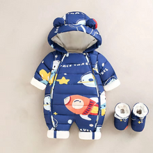 Load image into Gallery viewer, Cozy Fleece Hooded Romper for Babies and Toddlers
