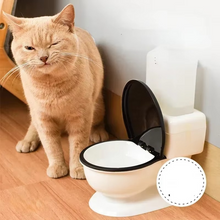 Load image into Gallery viewer, 20oz Cat Toilet-Style Automatic Water Dispenser Bowl
