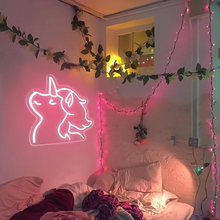 Load image into Gallery viewer, Charming Unicorn LED Neon Light – Adjustable Brightness for Perfect Room Ambiance
