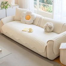 Load image into Gallery viewer, Thick Tuft Fleece Sofa Cover for Warm Winter Coziness
