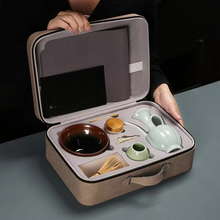 Load image into Gallery viewer, Premium Matcha Tea Essentials Set with Bamboo Tools and Ceramic Bowl

