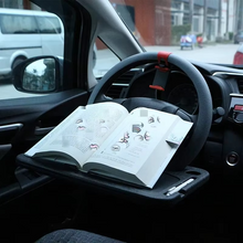 Load image into Gallery viewer, Portable Car Laptop Computer Desk – Steering Wheel Dining Table &amp; Workstation Tray
