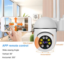 Load image into Gallery viewer, 1080P PTZ WiFi Security Camera with Audio, 4X Zoom, Night Vision, Waterproof
