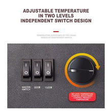 Load image into Gallery viewer, Electric Fireplace Heater with LED Flame Light for Cozy Home Ambiance
