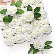 Load image into Gallery viewer, Realistic Red Artificial Roses with Stems (Pack of 25/10)
