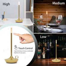 Load image into Gallery viewer, Nordic LED Cordless Rechargeable Candle-Style Table Lamp for Dining, Bedroom, and Living Room

