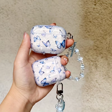 Load image into Gallery viewer, Luxury Blue Butterfly AirPods Pro USB‑C Case
