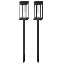Load image into Gallery viewer, Solar Glow Garden Path Lights – 2 Piece Set
